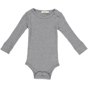 MarMar Modal Body Plain L/Æ Grey Melange - Str. 4 mdr/62
