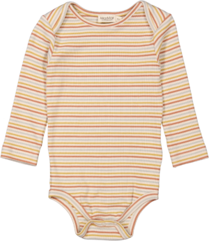 MarMar Modal Rib Autumn Stripe Mix Ben Body - Str. 9 mdr/74