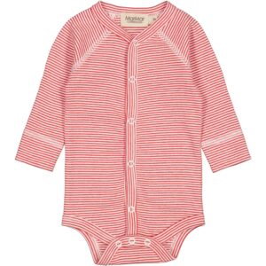 MarMar New Born Modal Fine Rib Red Stripe Bruno Body - Str. 4 mdr/62