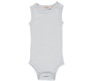 MarMar Rib Body Uden Ærmer Pale Blue - 62 cm / 4 mdr