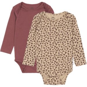 Mikk-Line Rose Brown 2-Pak LS Body - Str. 56