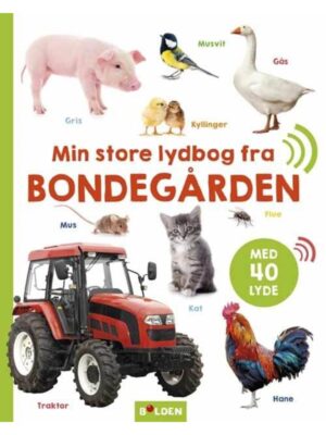 Min store lydbog fra bondegården - Børnebog - hardcover
