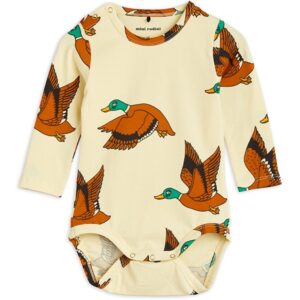 Mini Rodini Ducks Aop Body Yellow - Str. 86