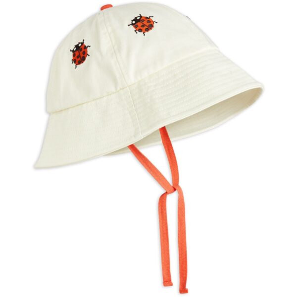 Mini Rodini Offwhite Ladybug Embroidery Solhat - Str. 48-50