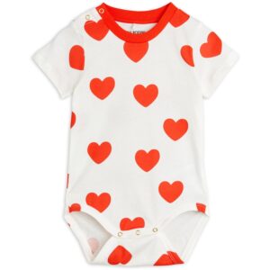 Mini Rodini Red Hearts AOP Body - Str. 68-74