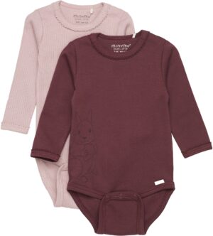 Minymo Body 2-pak, Catawba Grape, 80, Babytøj