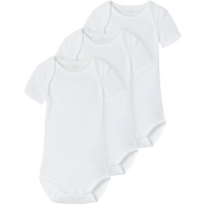 Name It Bright White Body 3-Pak Solid White 4 Noos - Str. 74