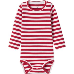 Name It Bright White Cinese Red Folisa Body - Str. 62