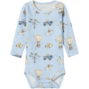 Name It Chambray Blue Melange Julius Body - Str. 74