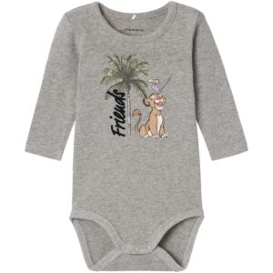 Name It Grey Melange Jebbi Lion King Body - Str. 56
