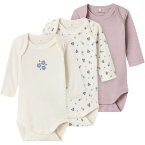 Name It Jet Stream Body 3-pak Jet Stream Flower Noos - Str. 92