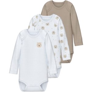 Name It Oxford Tan Body 3-pack Oxford Bear Noos - Str. 86