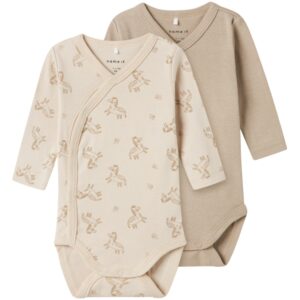 Name It Rainy Day Body 2-pak Wrap Rainy Day Zebra Noos - Str. 74