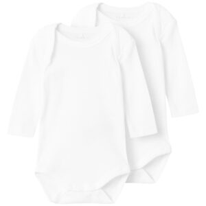 Name it Bright White Solid Body 2-pak Noos - Str. 86