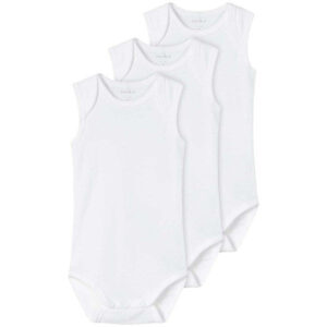 Name it Bright White Tank Solid Noos Body 3-Pak - Str. 50