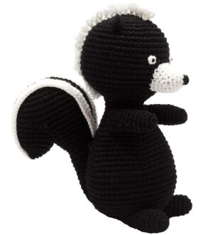 NatureZoo Bamse - Sir Stinkdyr - 18 cm - Sort/Hvid
