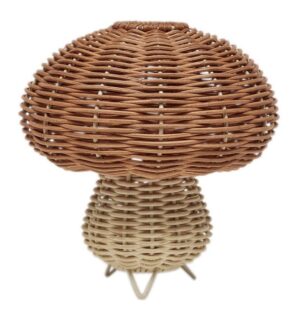 OYOY Mushroom Rattan Natlampe, Nature, Børnelampe