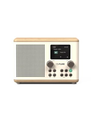 PURE Classic H4 - Cotton - White/Oak - DAB+/FM - Mono - Hvid