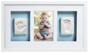Pearhead Babyprints Deluxe Ramme Trippel, Hvid