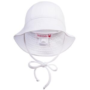 Petit Crabe White Frey Solhat - Str. 0-2 år