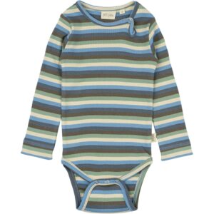 Petit Piao Allure Blue Multi Stripe Body L/S Modal Multi Striped - Str. 92