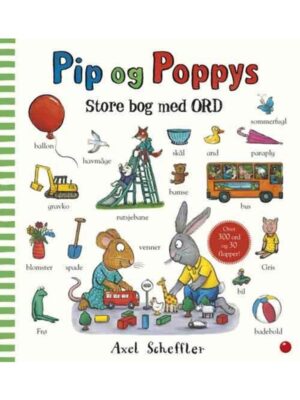 Pip og Poppys store bog med ord - Børnebog - hardcover