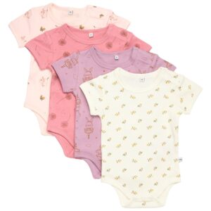 Pippi Body AO-printed 4-pak Dusty Rose - Str. 56