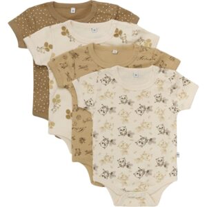 Pippi Body AO-printed 4-pak Whitecap Gray - Str. 56