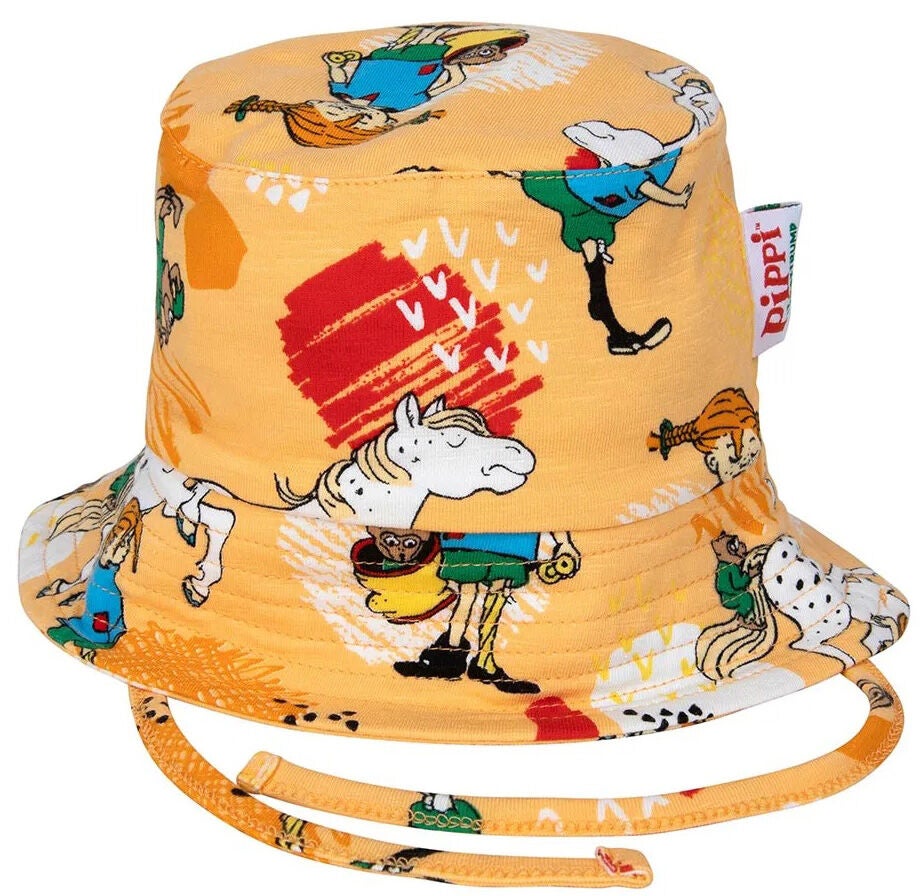Pippi Langstrømpe Glad Solhat, Melon, 46/48 Pippi Langstrømpe Glad Solhat, Melon, 46/48