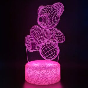 Powerpal 3D-Natlampe, Bjørn, Børnelampe