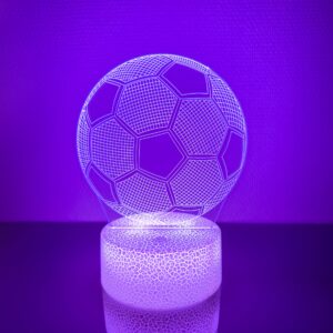 Powerpal 3D-Natlampe, Fodbold, Børnelampe