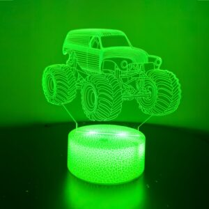 Powerpal 3D-Natlampe Monster Truck, Børnelampe
