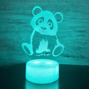 Powerpal 3D Natlampe Panda, Børnelampe