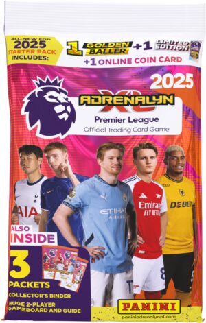 Premier League Adrenalyn XL 2025 Samlekort Startpakke