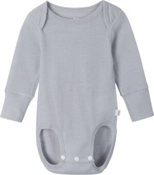 Reima Utu Body, Grey Melange, 50-56, Babytøj