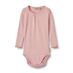 Rib body langærmet Lotta - Rose Frost - 62