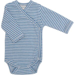 Serendipity Azur/Ecru Newborn Slå-om Body - Str. 50