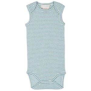 Serendipity Lake/Offwhite Baby Tank Rib Stripe - Str. 80
