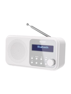 Sharp Tokyo DR-P420 Portable Digital Radio USB or Battery Powered - DAB/DAB+/FM - Mono - Hvid