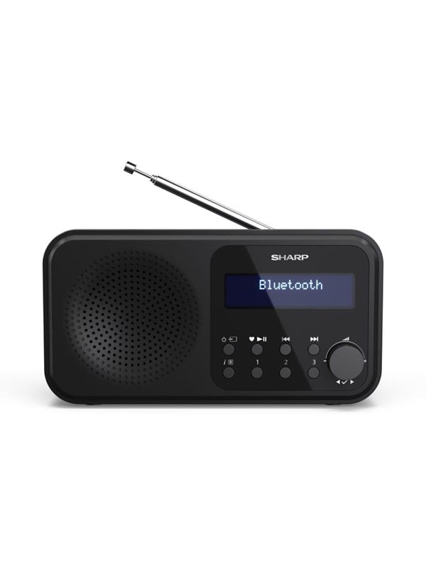 Sharp Tokyo DR-P420 Portable Digital Radio USB or Battery Powered - DAB/DAB+/FM - Mono - Sort Sharp Tokyo DR-P420 Portable Digital Radio USB or Battery Powered - DAB/DAB+/FM - Mono - Sort