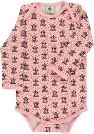 Småfolk Kenzies Carousel Body, Silver Pink 68, Babytøj