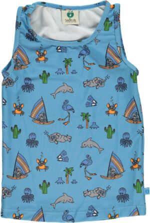 Småfolk Top, Sky Blue, 1-2 År