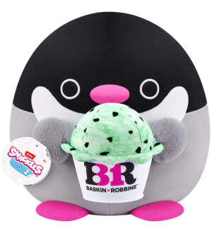 Snackles Bamse - 35 cm - Pingvinen Penelope m. Baskin Robbins