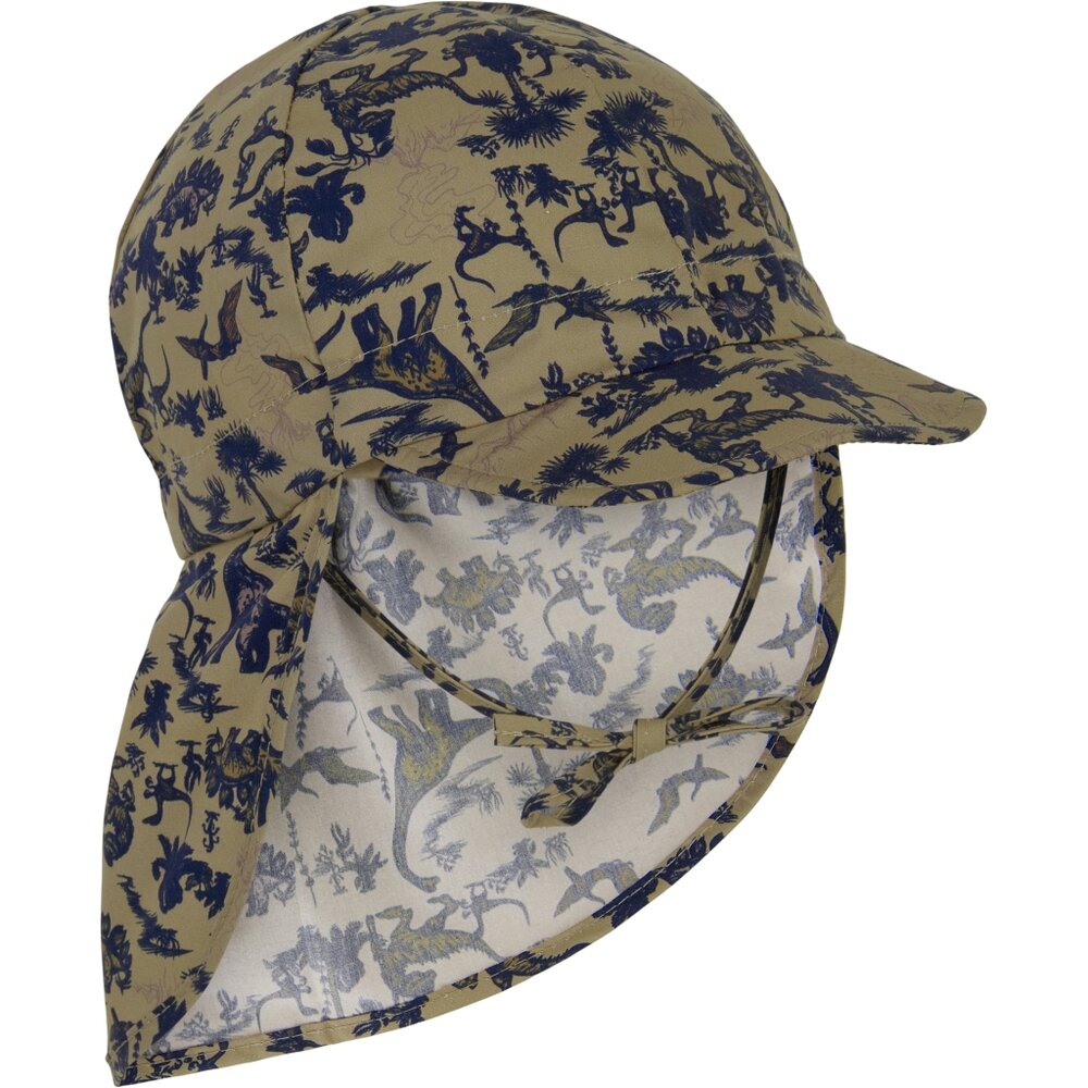 Sommerhat, lang skygge - AOP - OLIVEGRAY - 47 CM Sommerhat, lang skygge - AOP - OLIVEGRAY - 47 CM