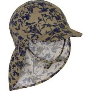 Sommerhat, lang skygge - AOP - OLIVEGRAY - 53 CM