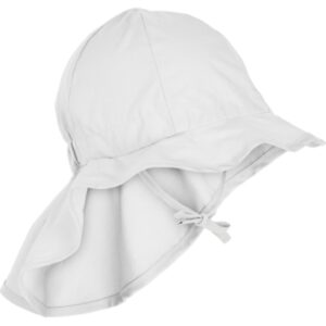 Sommerhat med skygge til nakken - Solid - WHITE - 12-18 MDR.