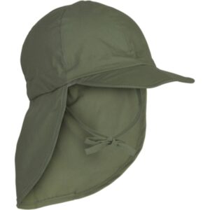 Sommerhat m/lang skygge - Solid - DUSTYOLIVE - 6-12 MDR.