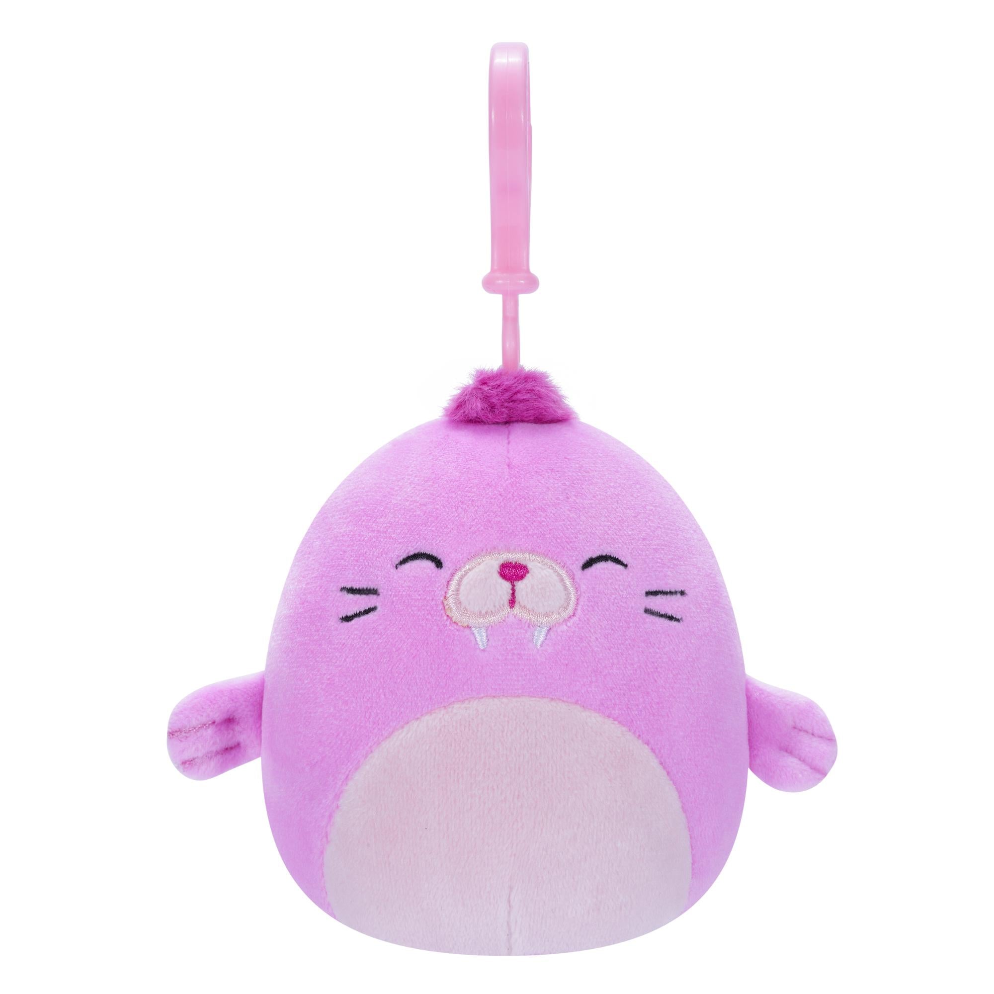 Squishmallows - Clip On Pepper the Pink Walrus 9 cm Squishmallows - Clip On Pepper the Pink Walrus 9 cm