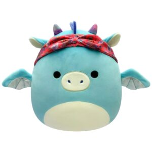 Squishmallows - Tatiana the Teal Dragon whit Bandana 19 cm