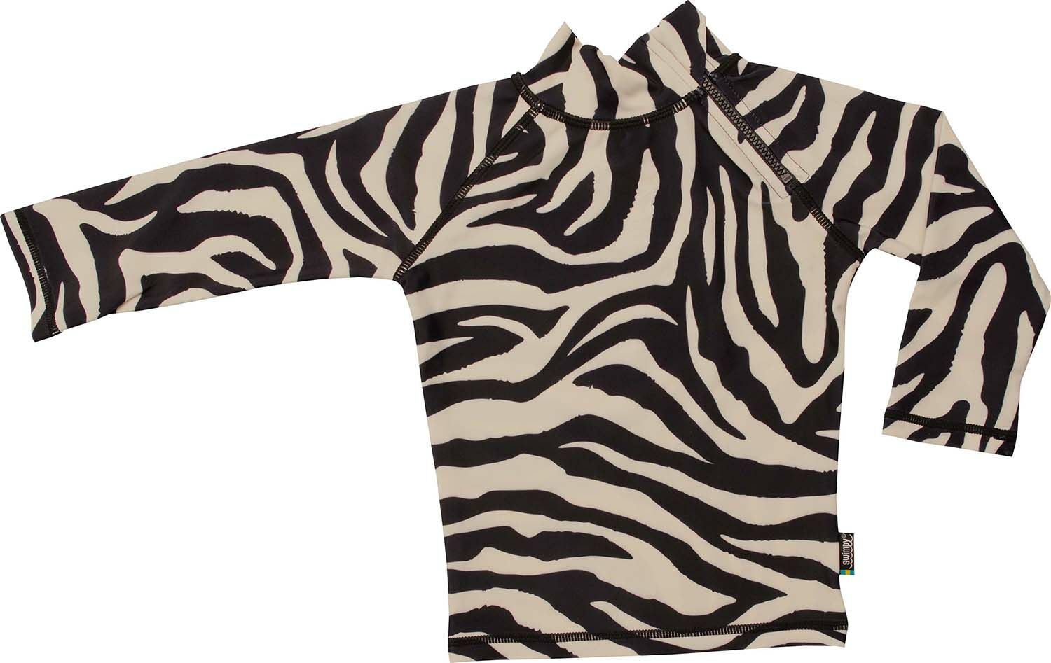 Swimpy Tiger UV-Trøje, Beige/Black, 122-128 Swimpy Tiger UV-Trøje, Beige/Black, 122-128